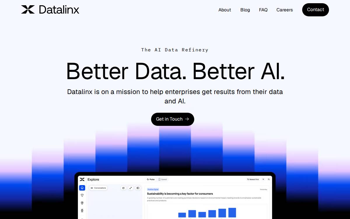 Datalinx website preview