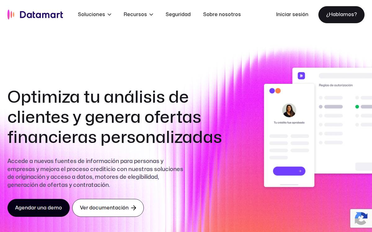 Datamart website preview