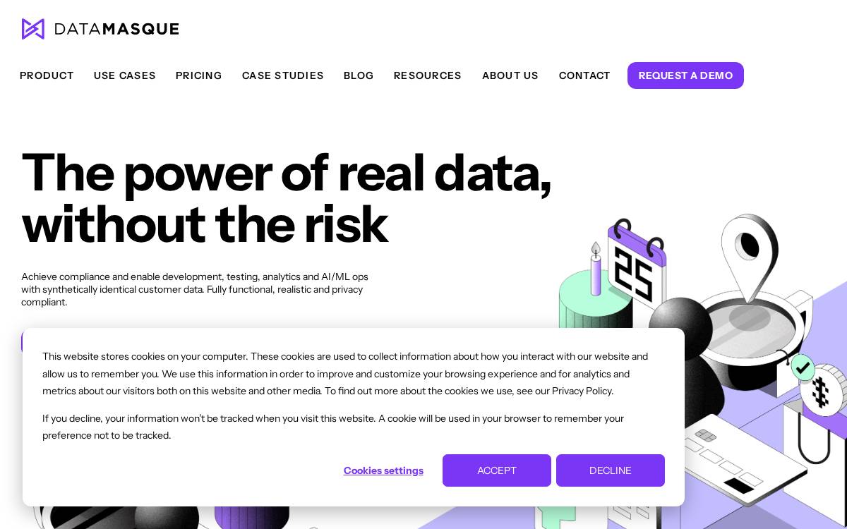 DataMasque website preview