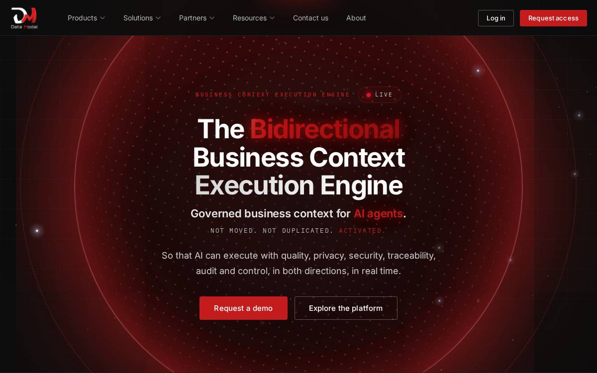 Datamodal website preview