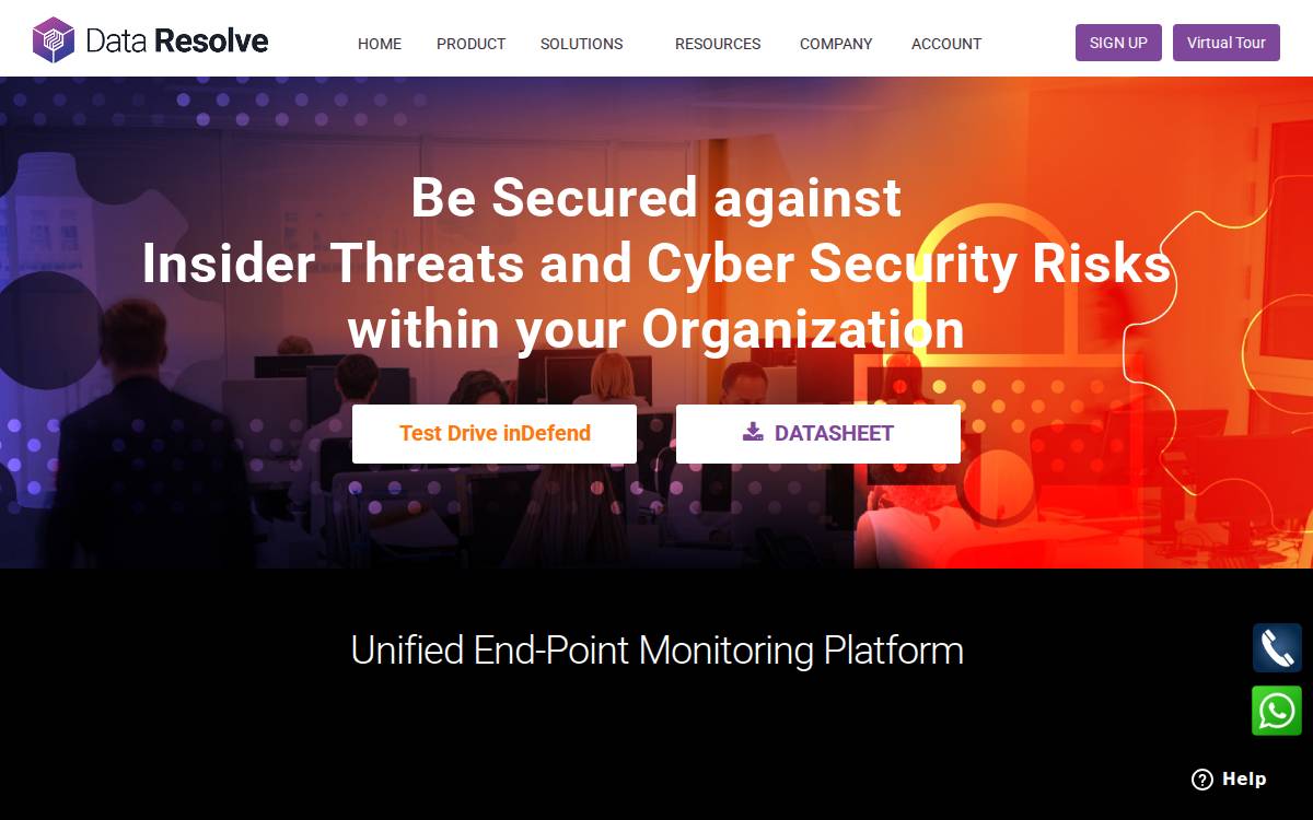 Data Resolve website preview