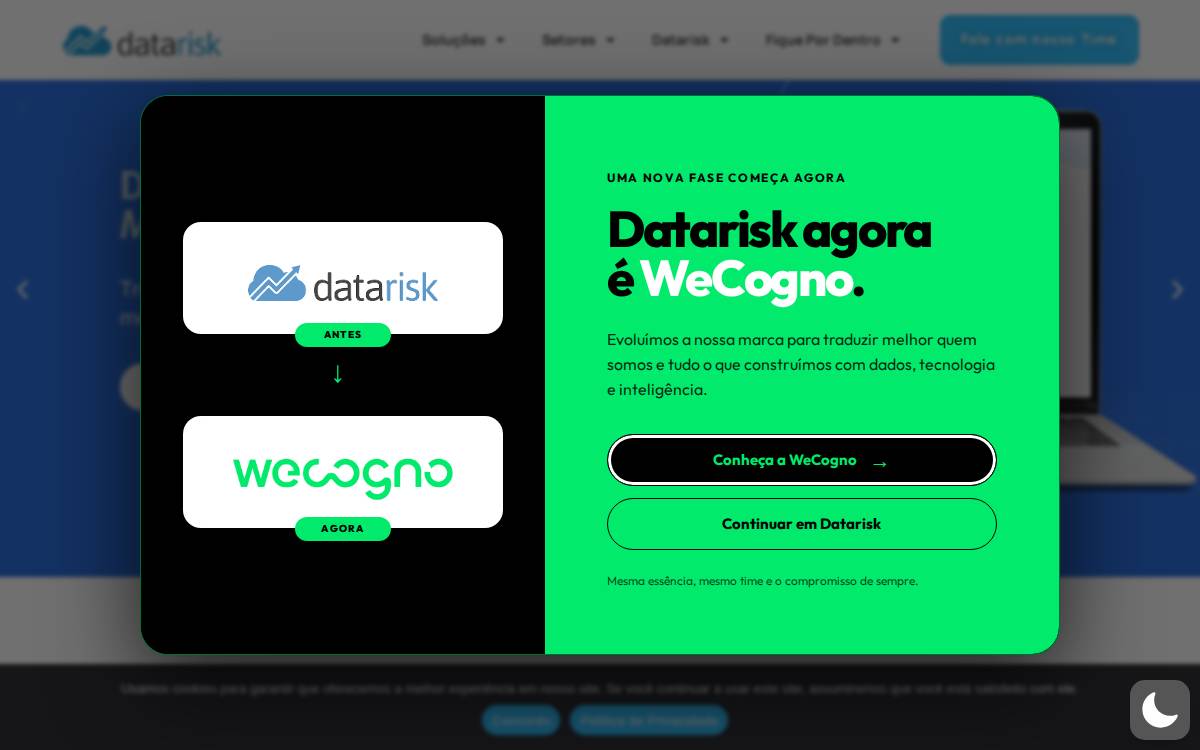 DataRisk website preview