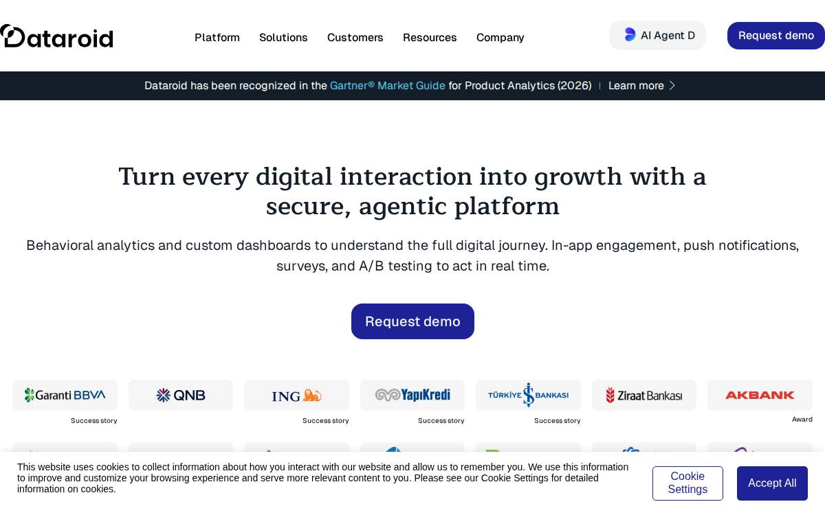 Dataroid website preview