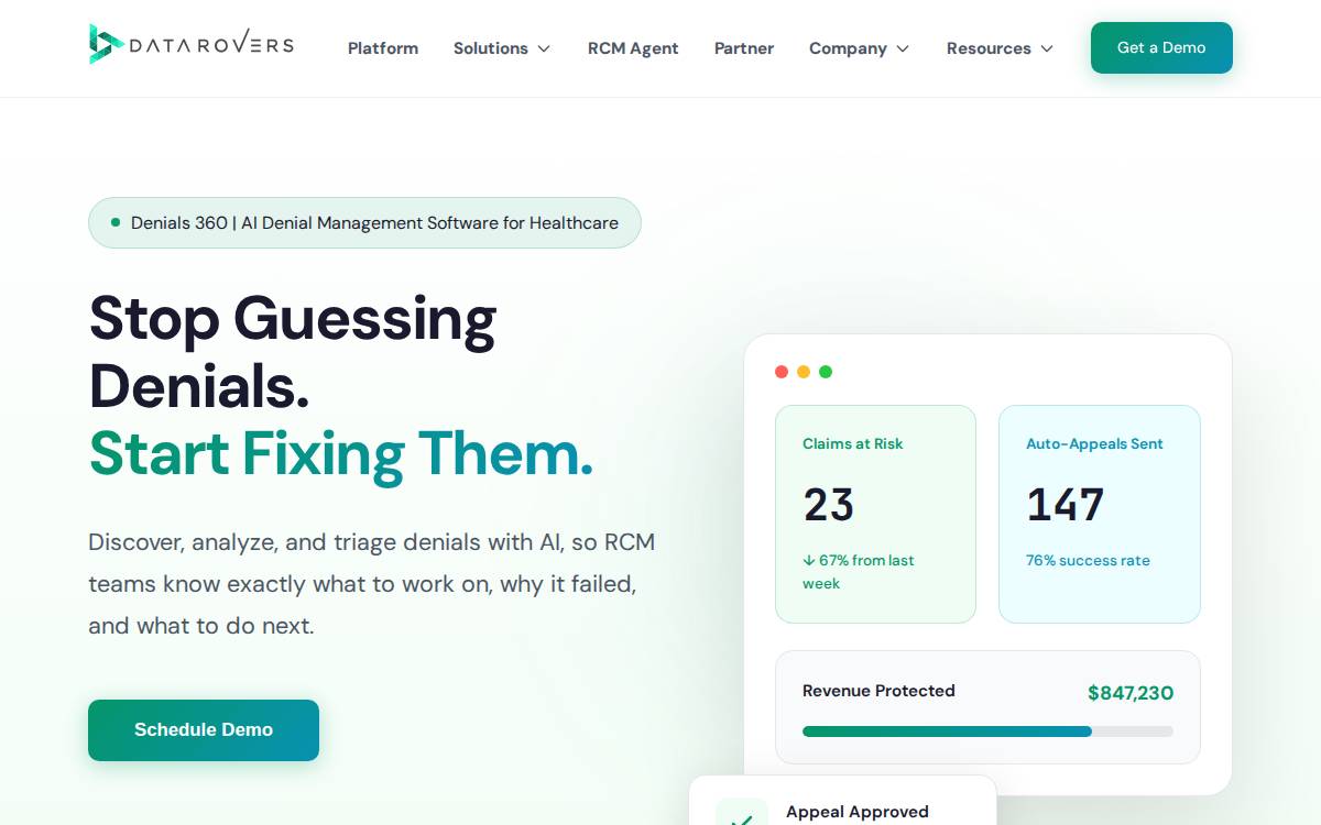 Datarovers website preview
