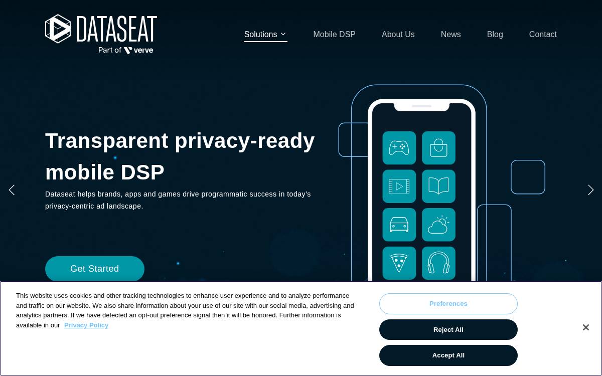 Dataseat website preview