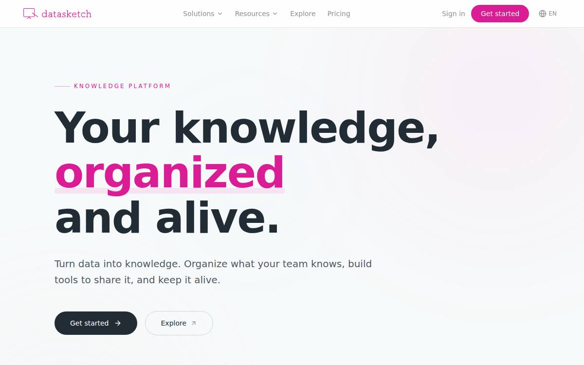 Datasketch website preview