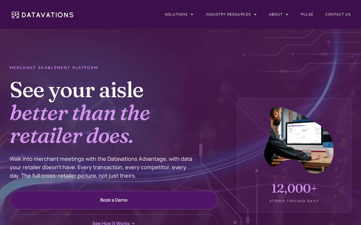 Datavations website preview