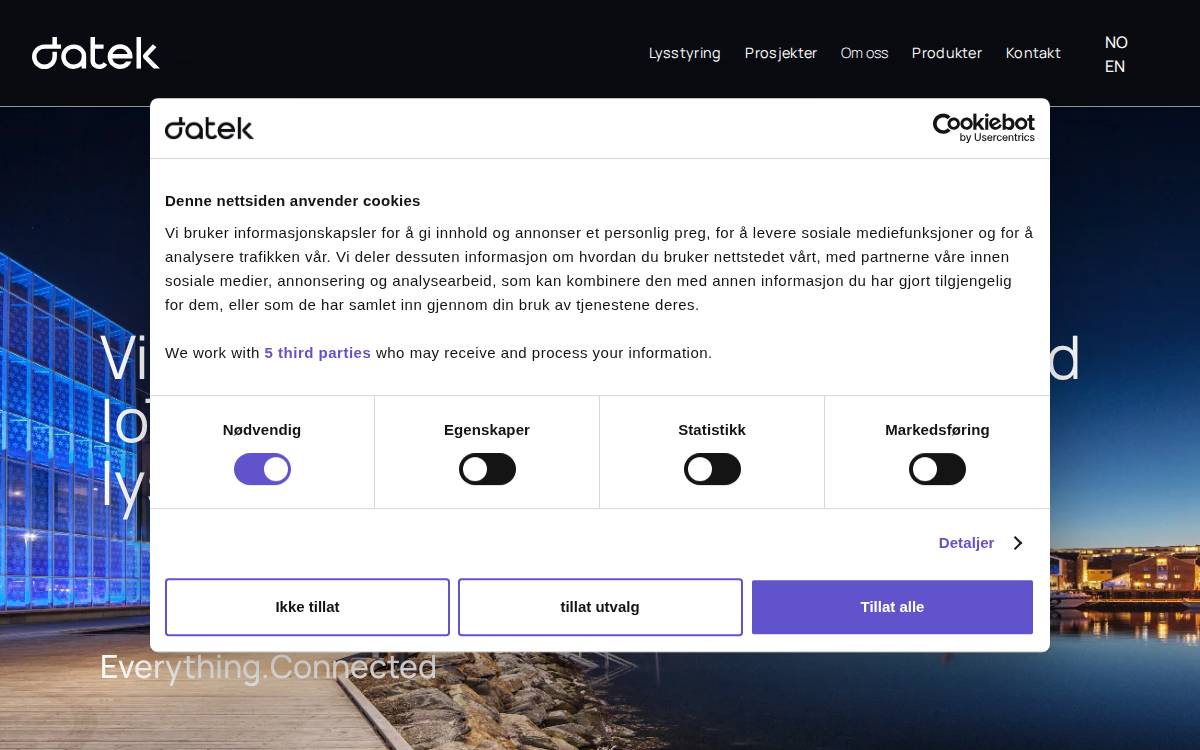 Datek website preview