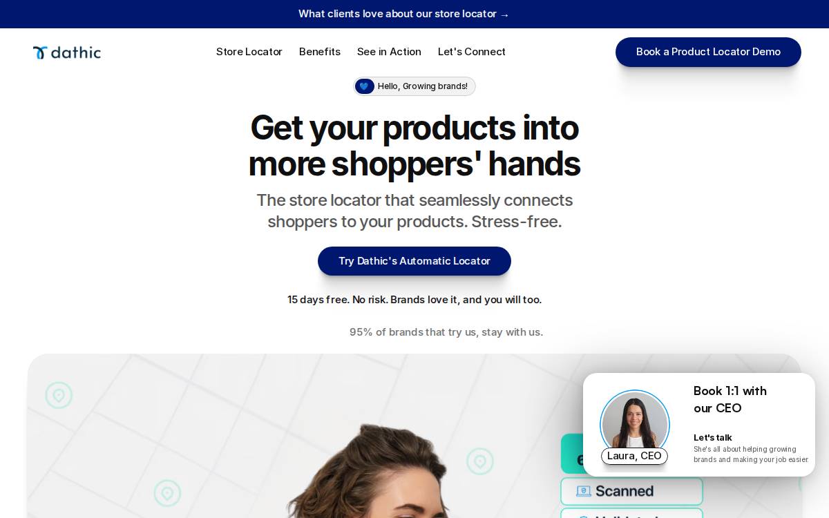 Dathic website preview