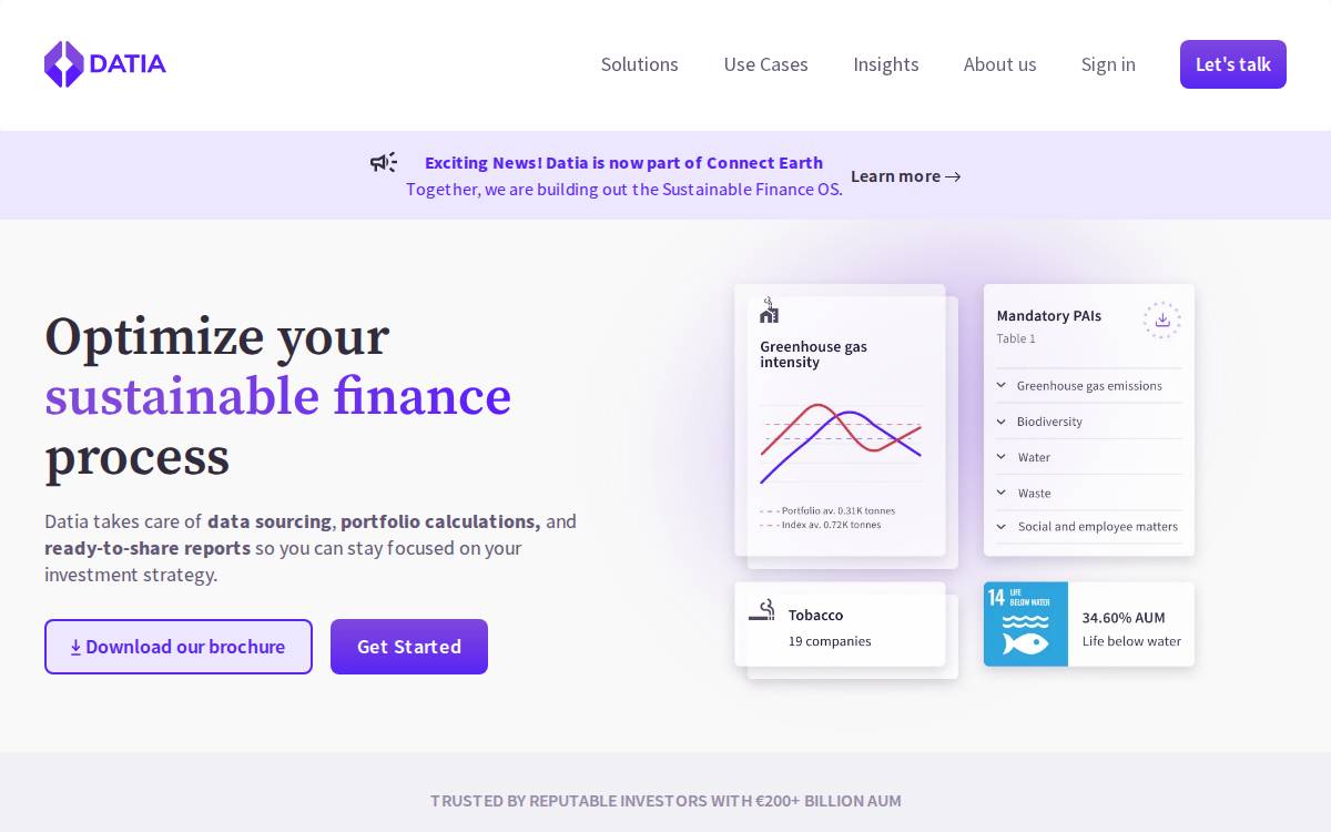 Datia website preview