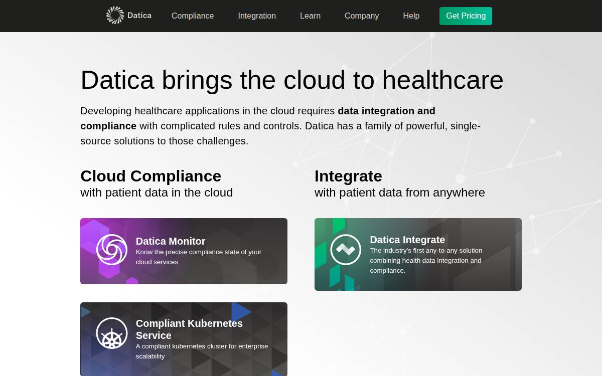 Datica 2019.Netlify website preview