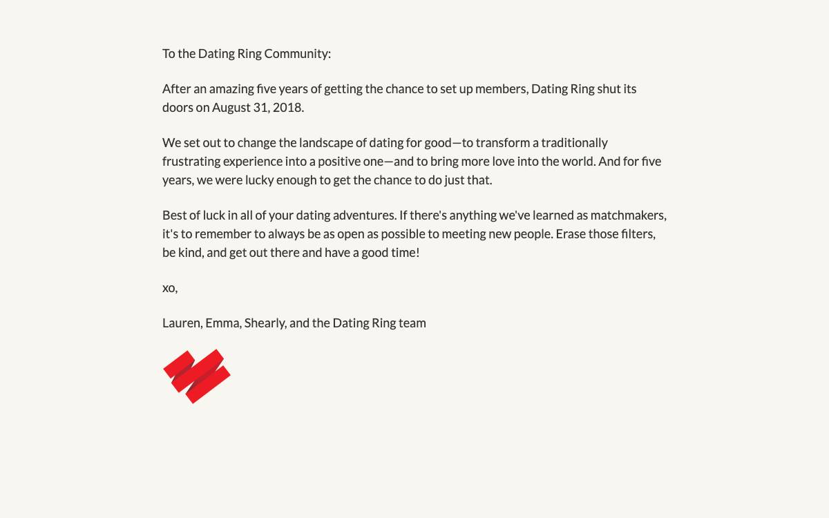 Dating Ring website preview