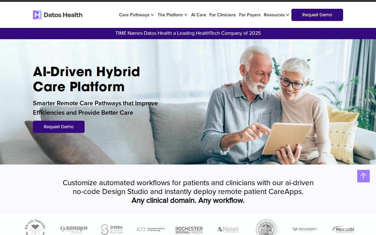 Datos Health website preview