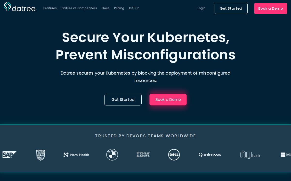 Datree website preview