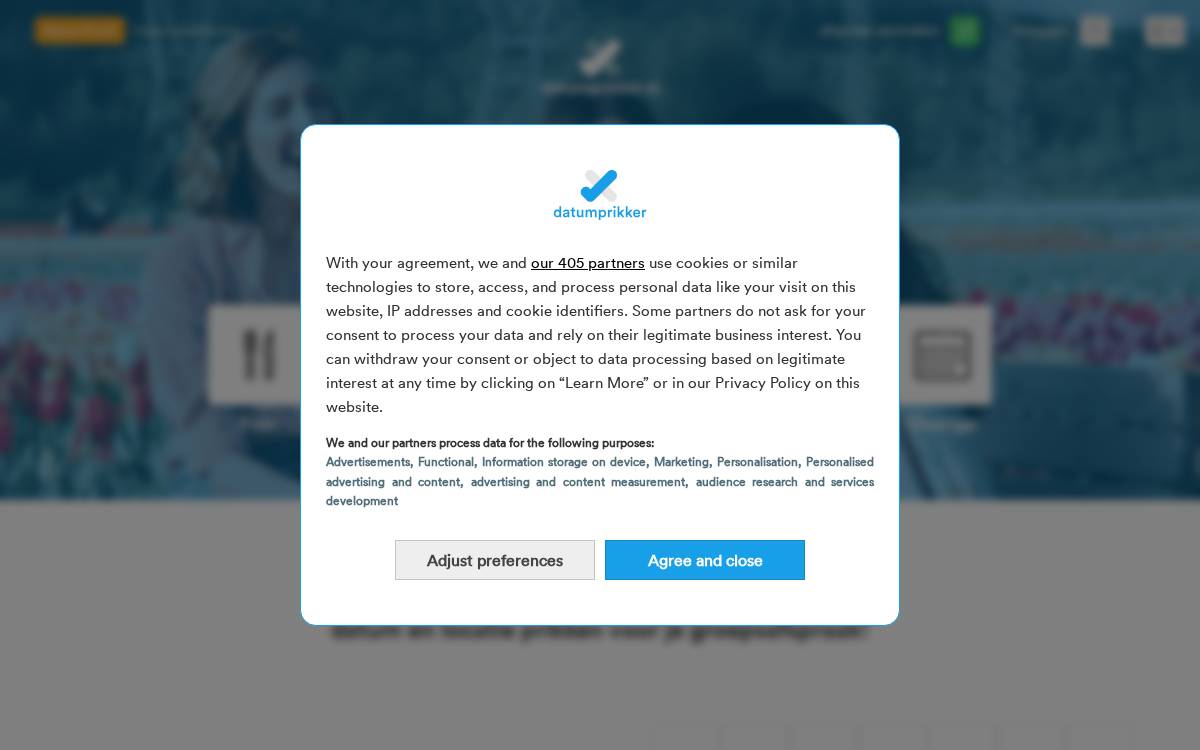 Datumprikker website preview