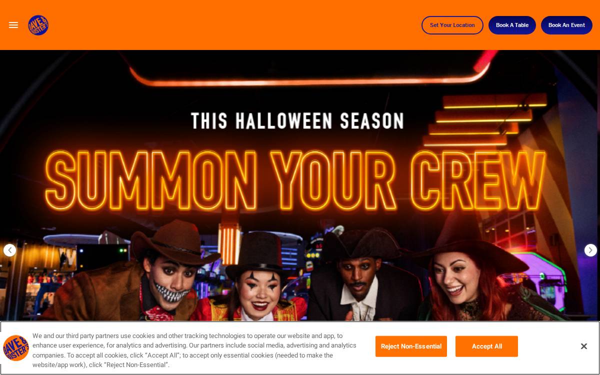 Dave & Buster's website preview