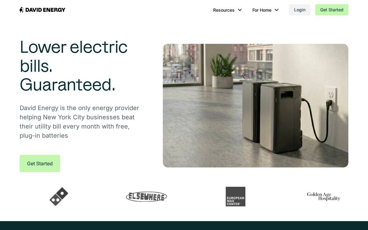 David Energy website preview
