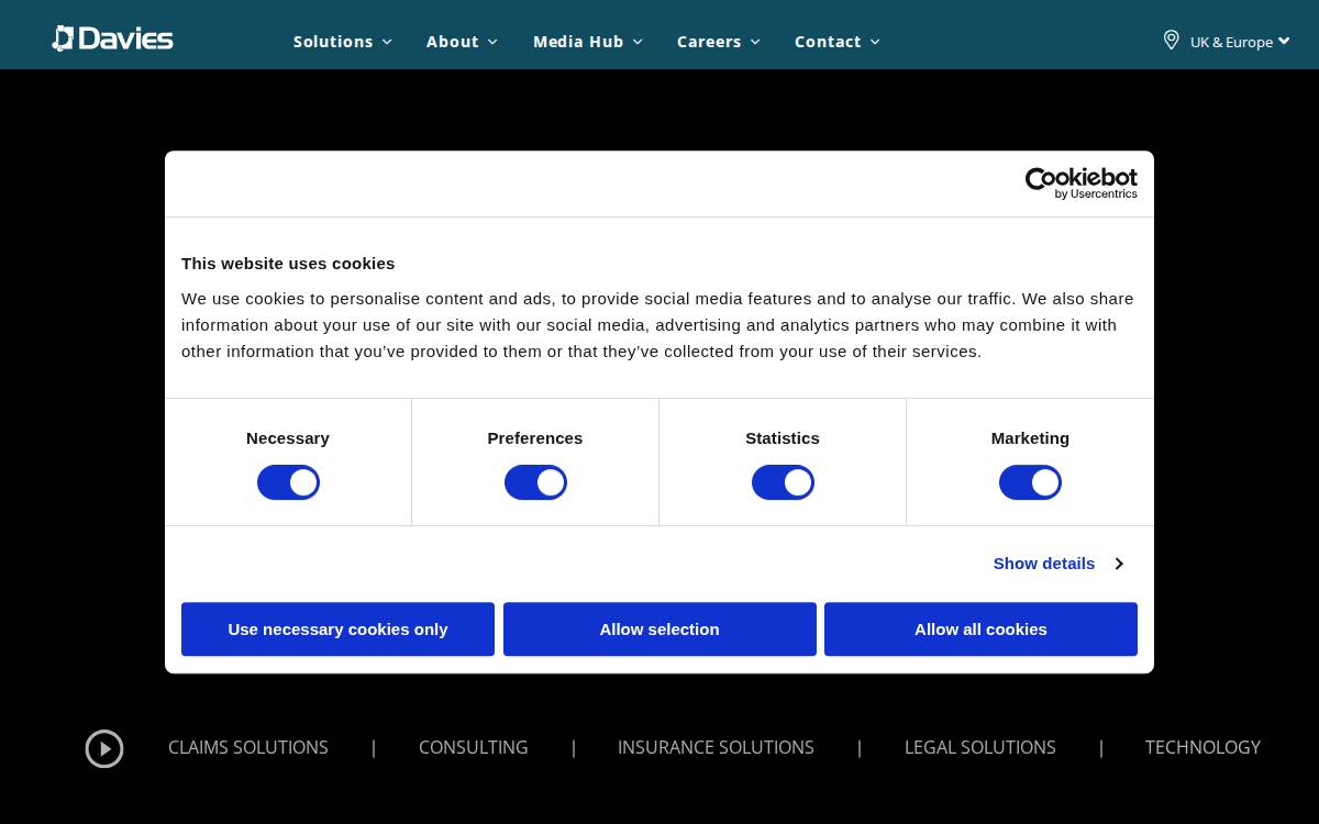 Davies website preview