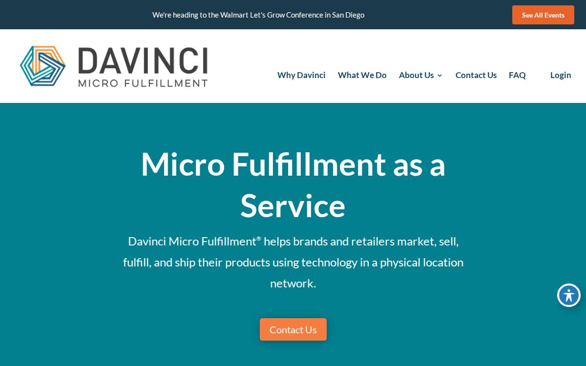 Davinci website preview