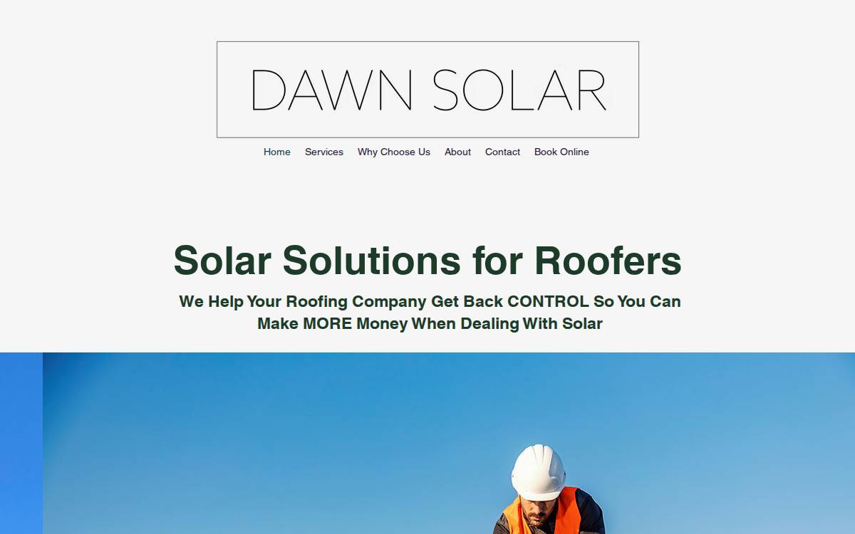 Dawnsolar website preview