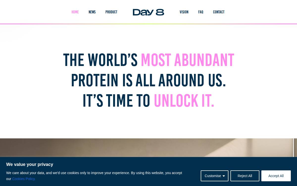 Day8Food website preview