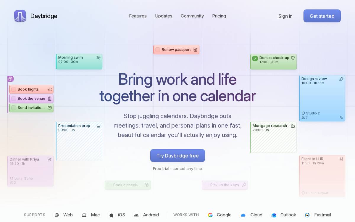 Daybridge website preview