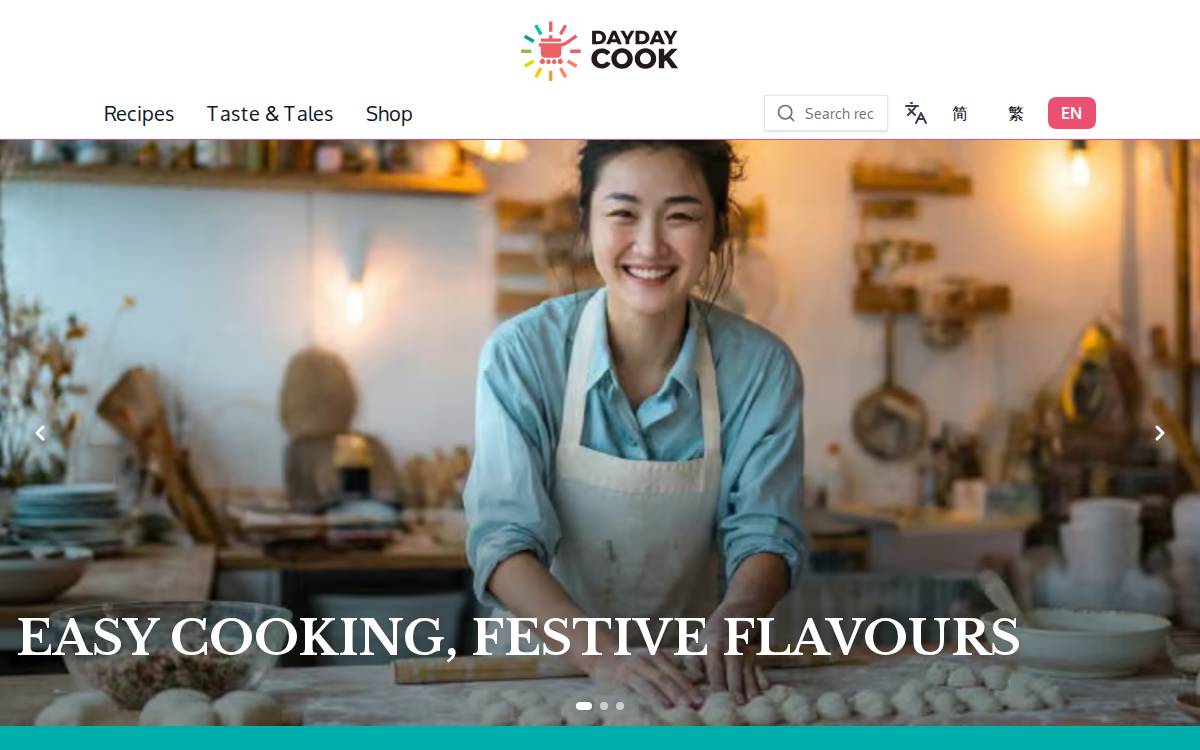 Daydaycook website preview