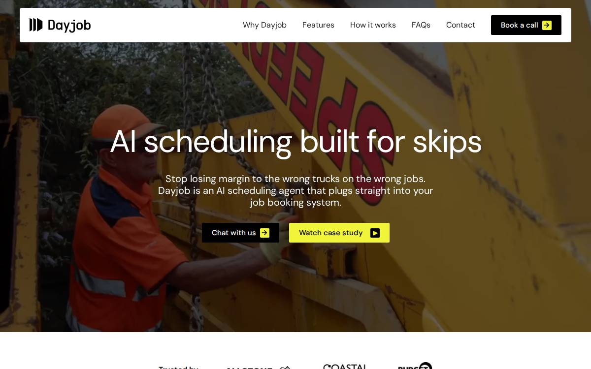 Dayjob website preview