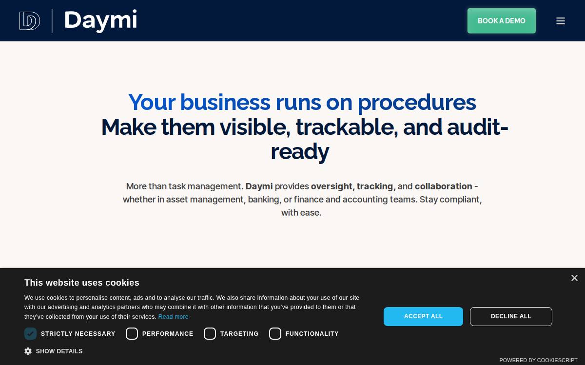 Daymi website preview