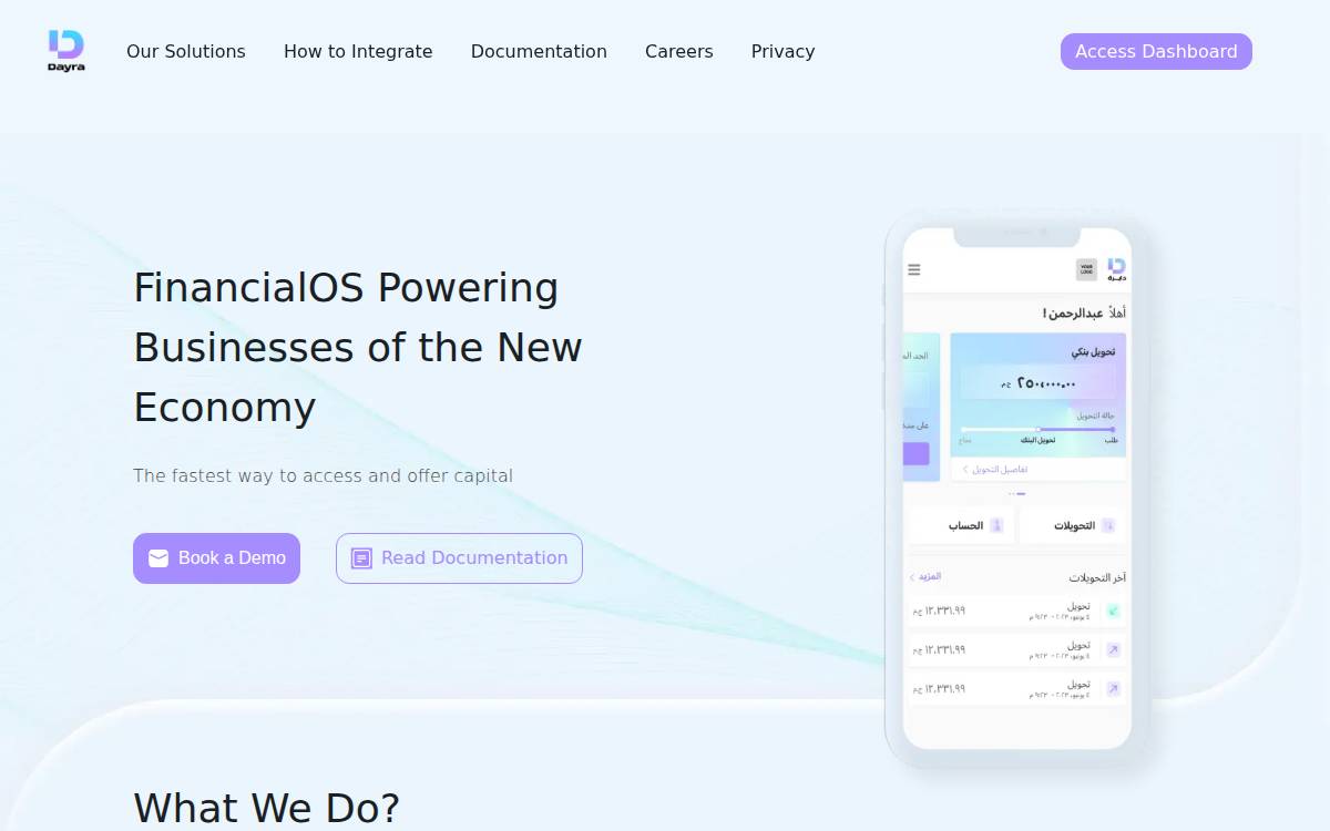 Dayra website preview