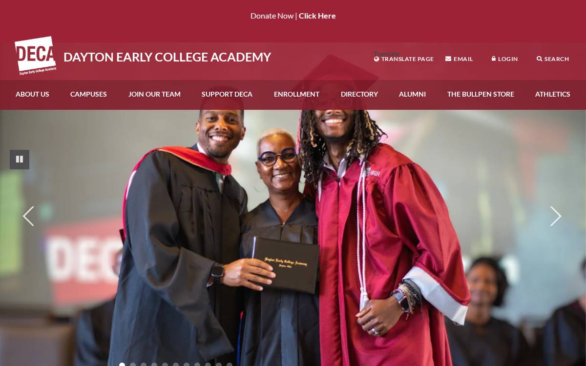 Daytonearlycollege website preview