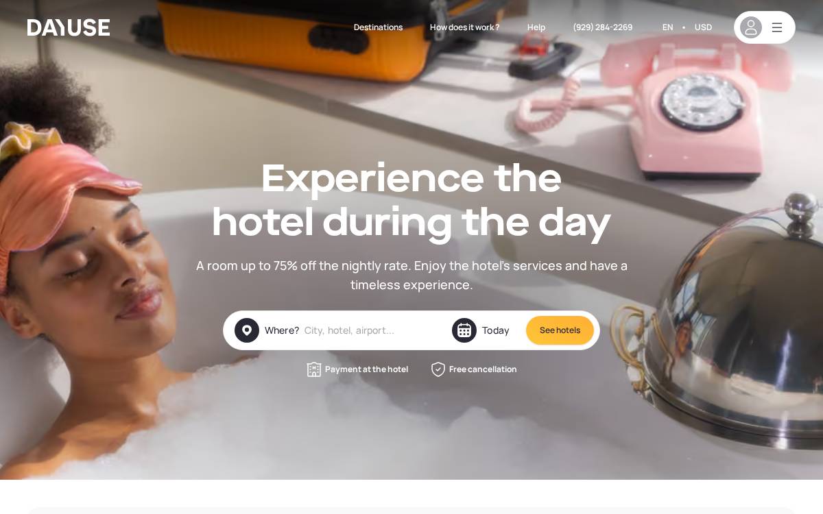 Dayuse website preview