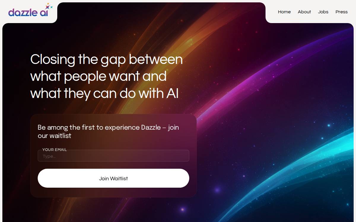 dazzle ai website preview