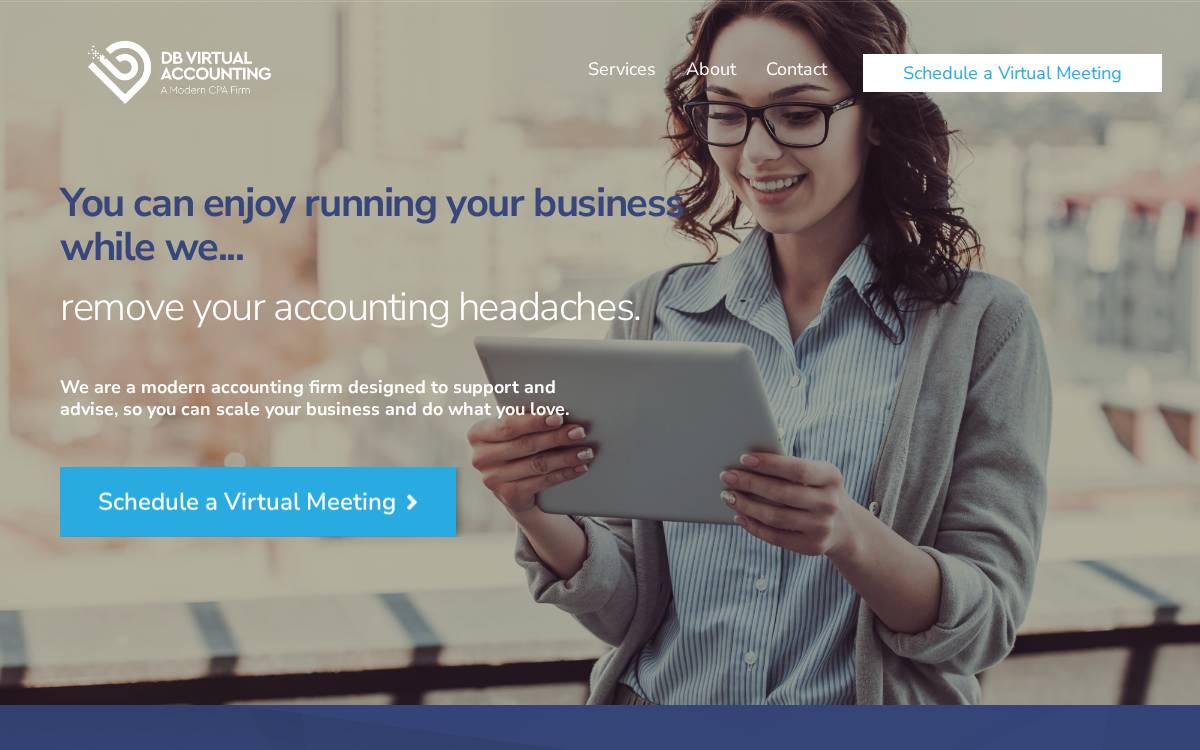 DB Virtual Accounting website preview
