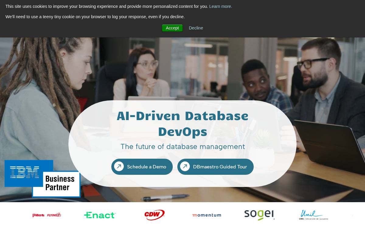 Dbmaestro website preview