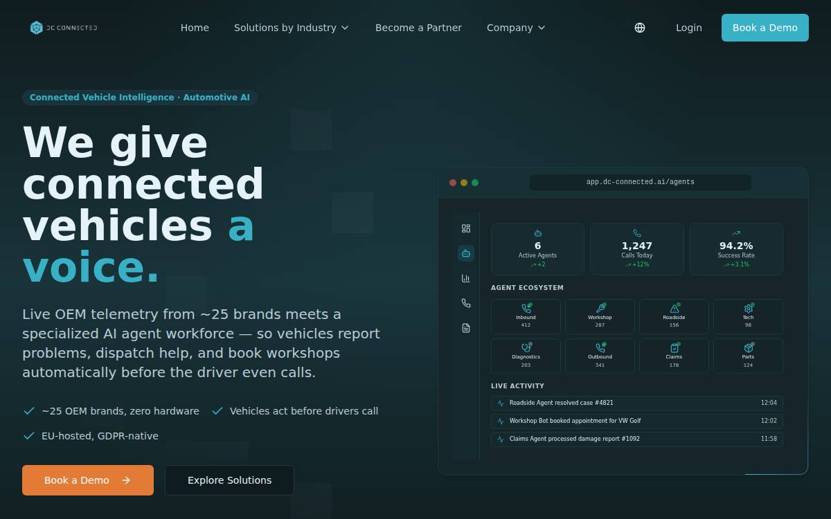 Dc Connected website preview