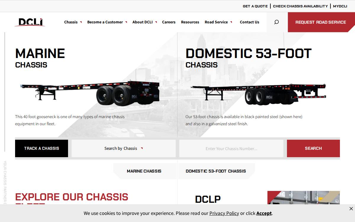 DCLI website preview
