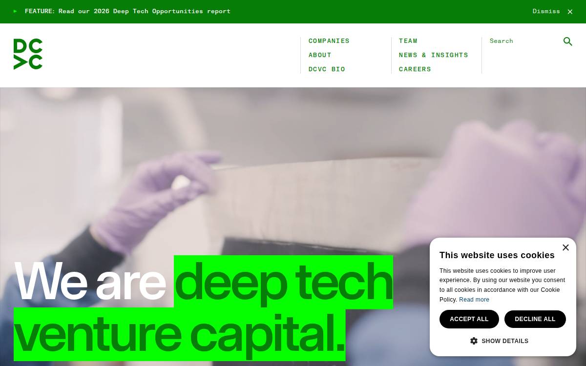 DCVC (Data Collective) website preview