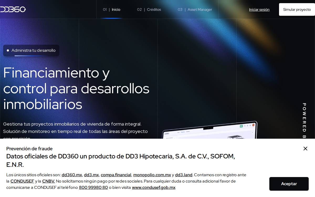 DD360 website preview