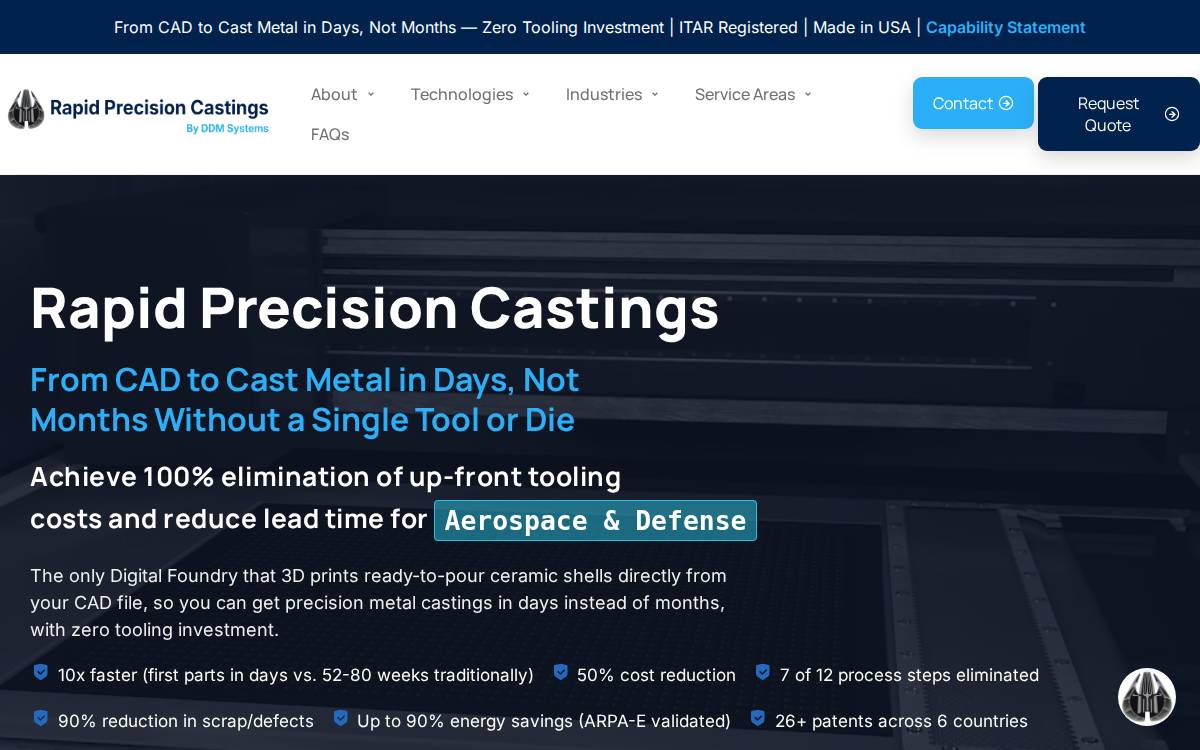 DDM Systems website preview