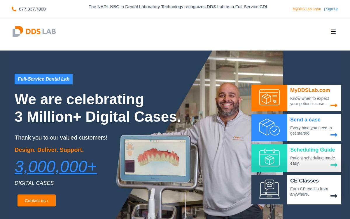 DDS Lab website preview