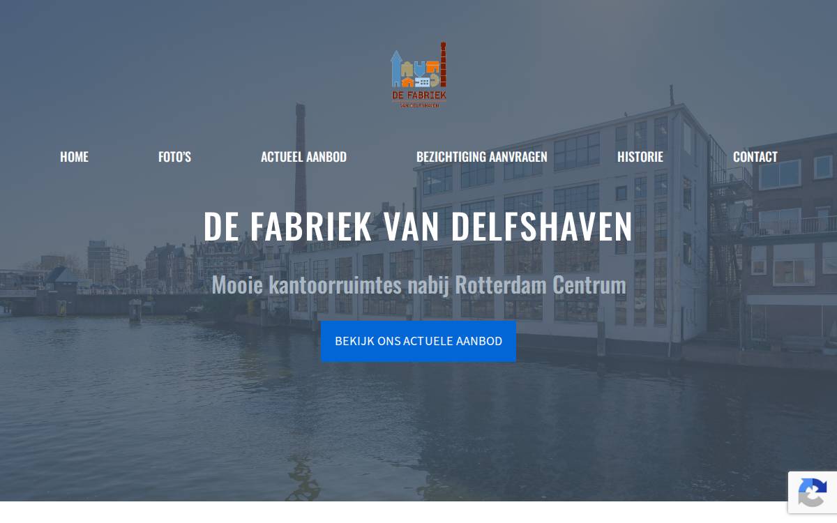 De Fabriek van Delfshaven website preview