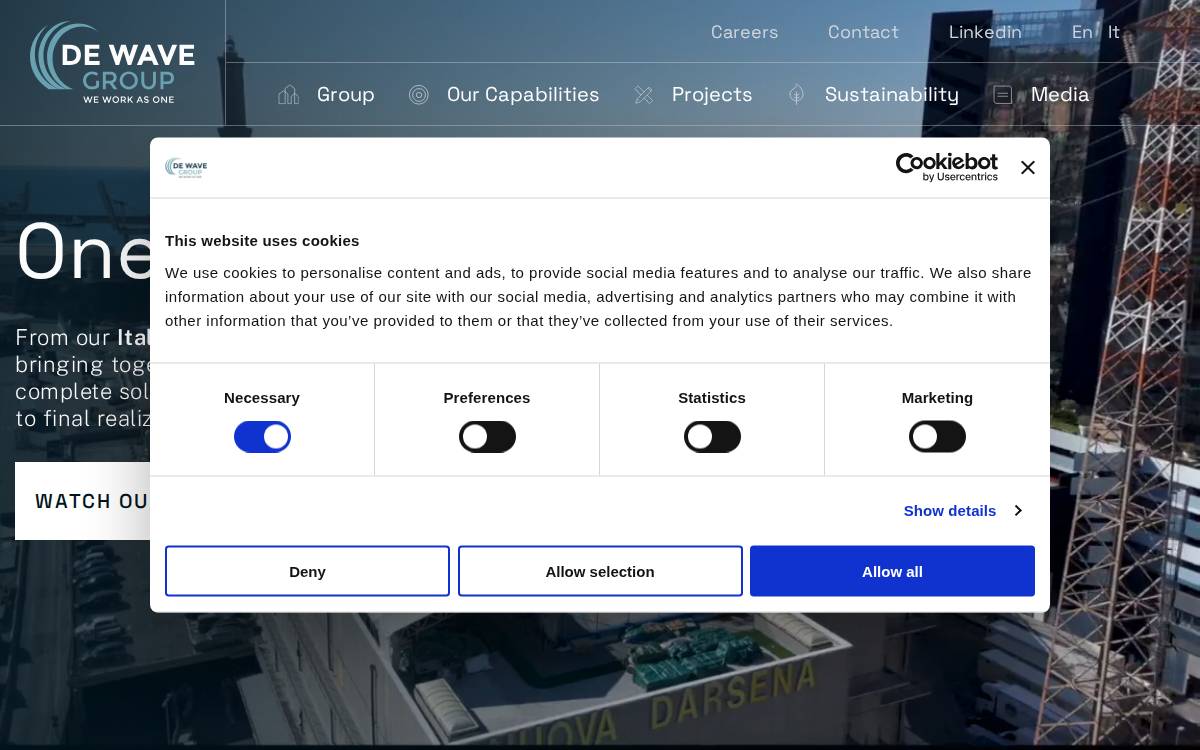 De Wave Group website preview