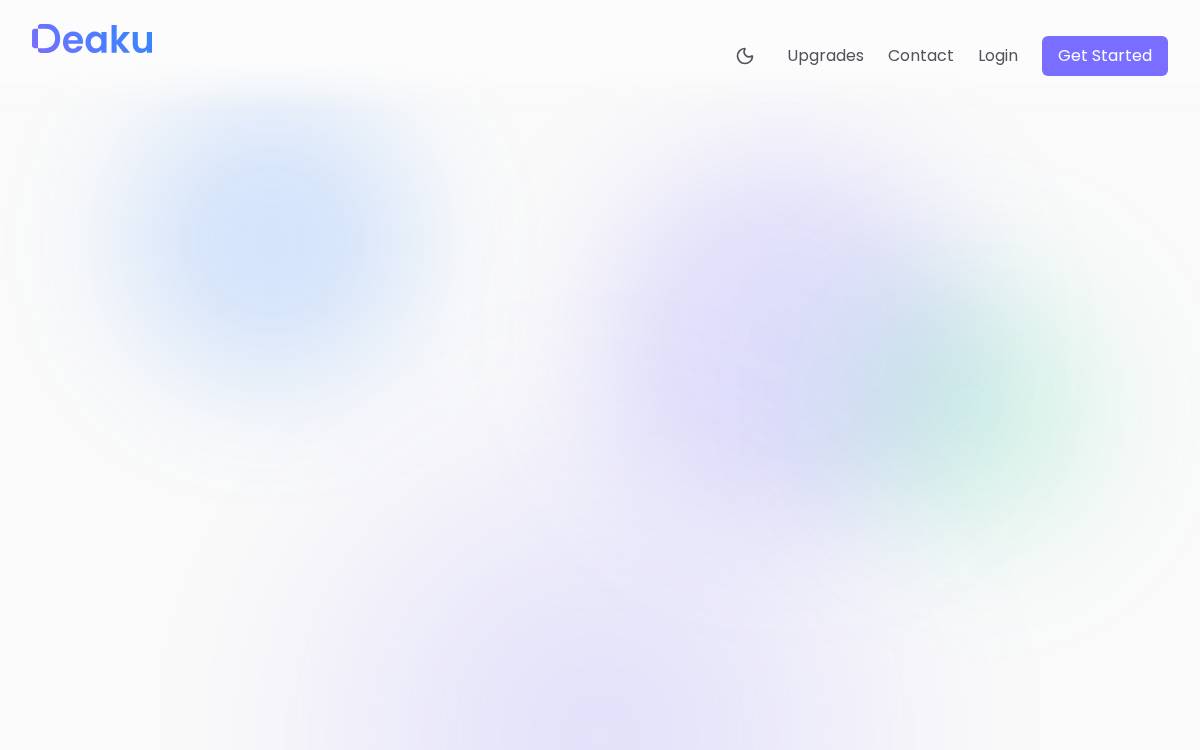 Deaku website preview
