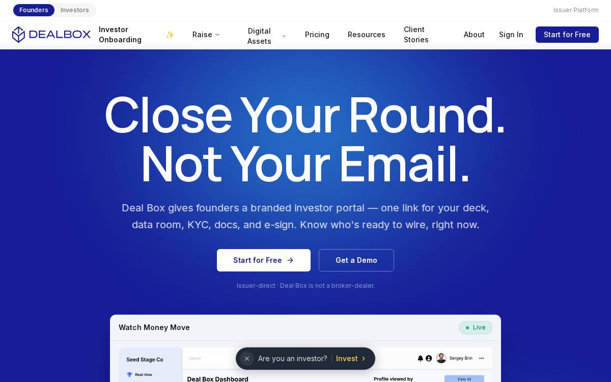 Deal Box website preview