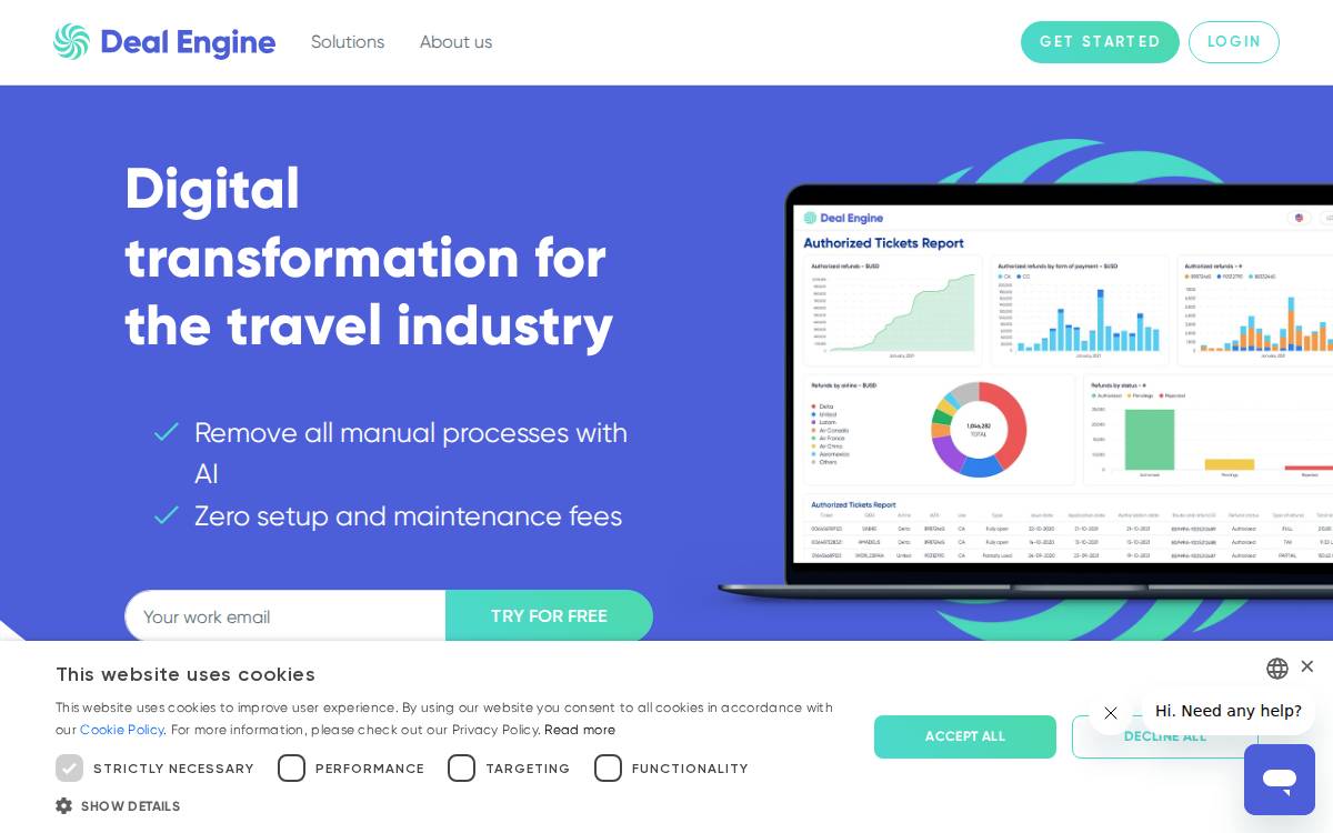 Deal Engine website preview