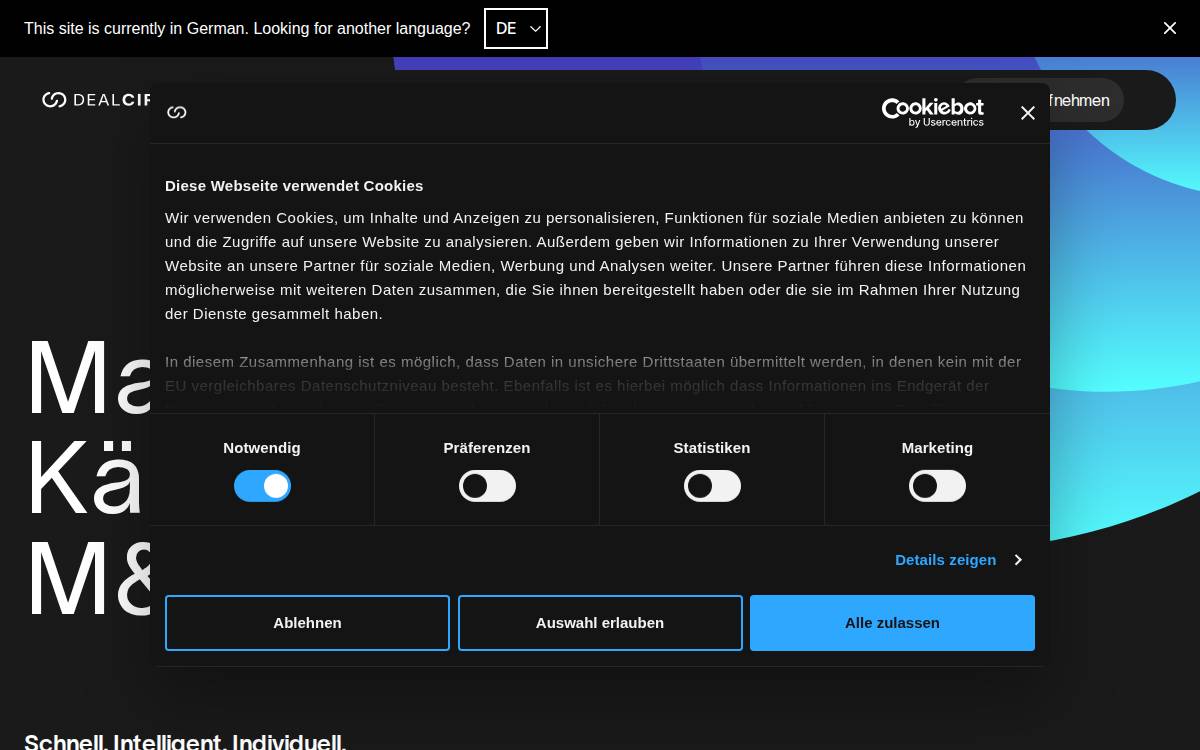 DealCircle website preview