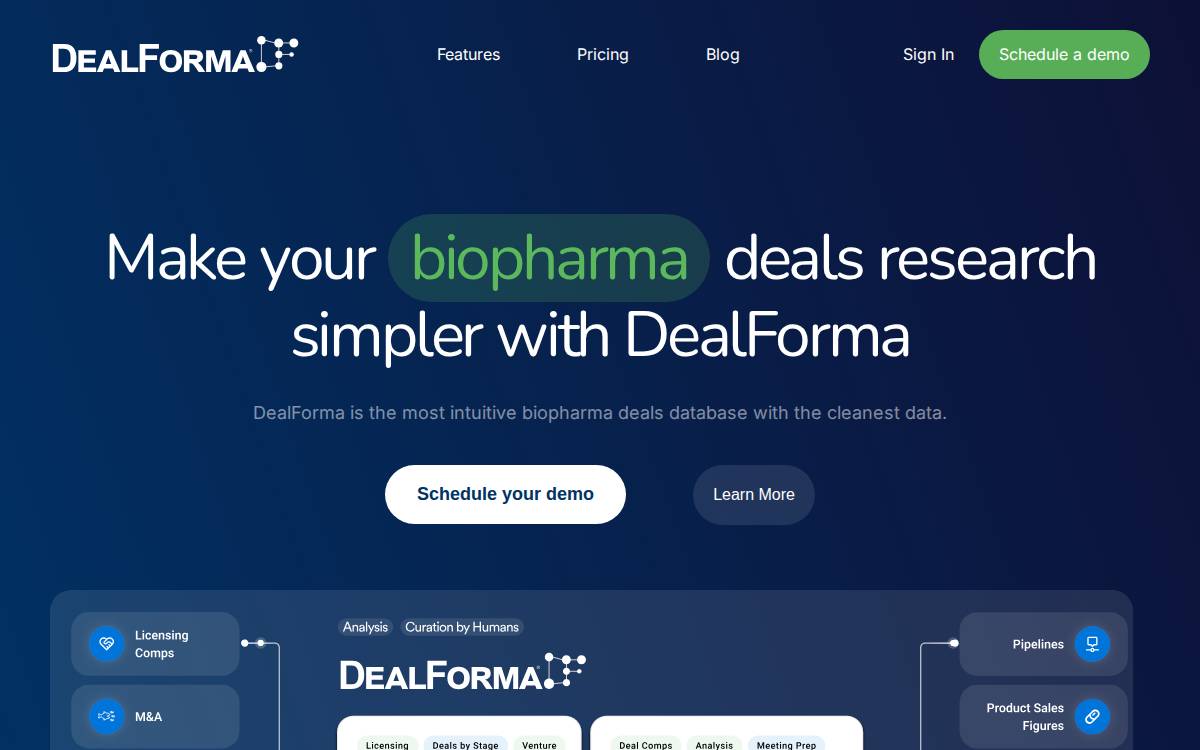 DealForma website preview