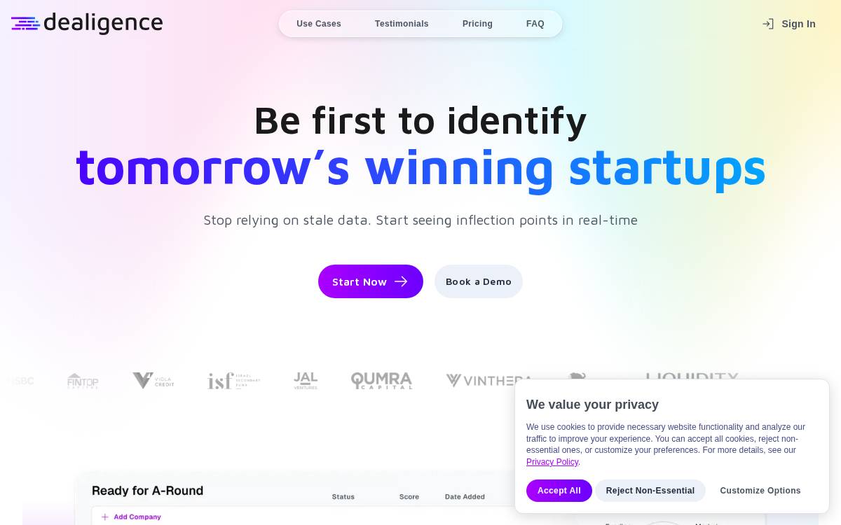 Dealigence website preview