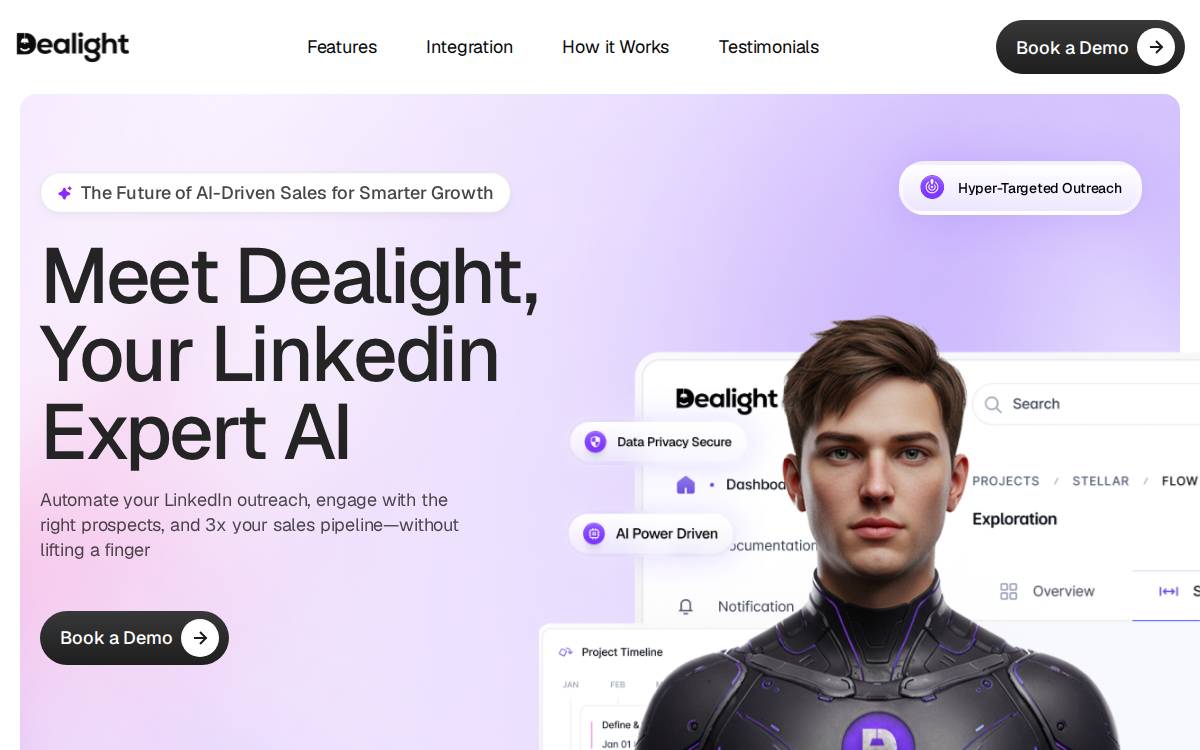 Dealight website preview
